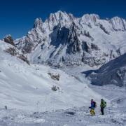 Vallée Blanche en ski.