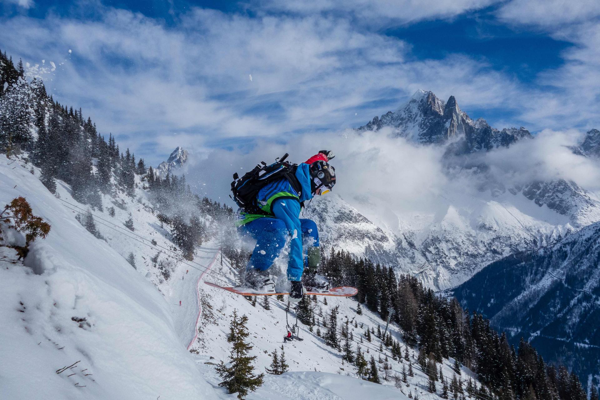 Bord de piste au Brévent