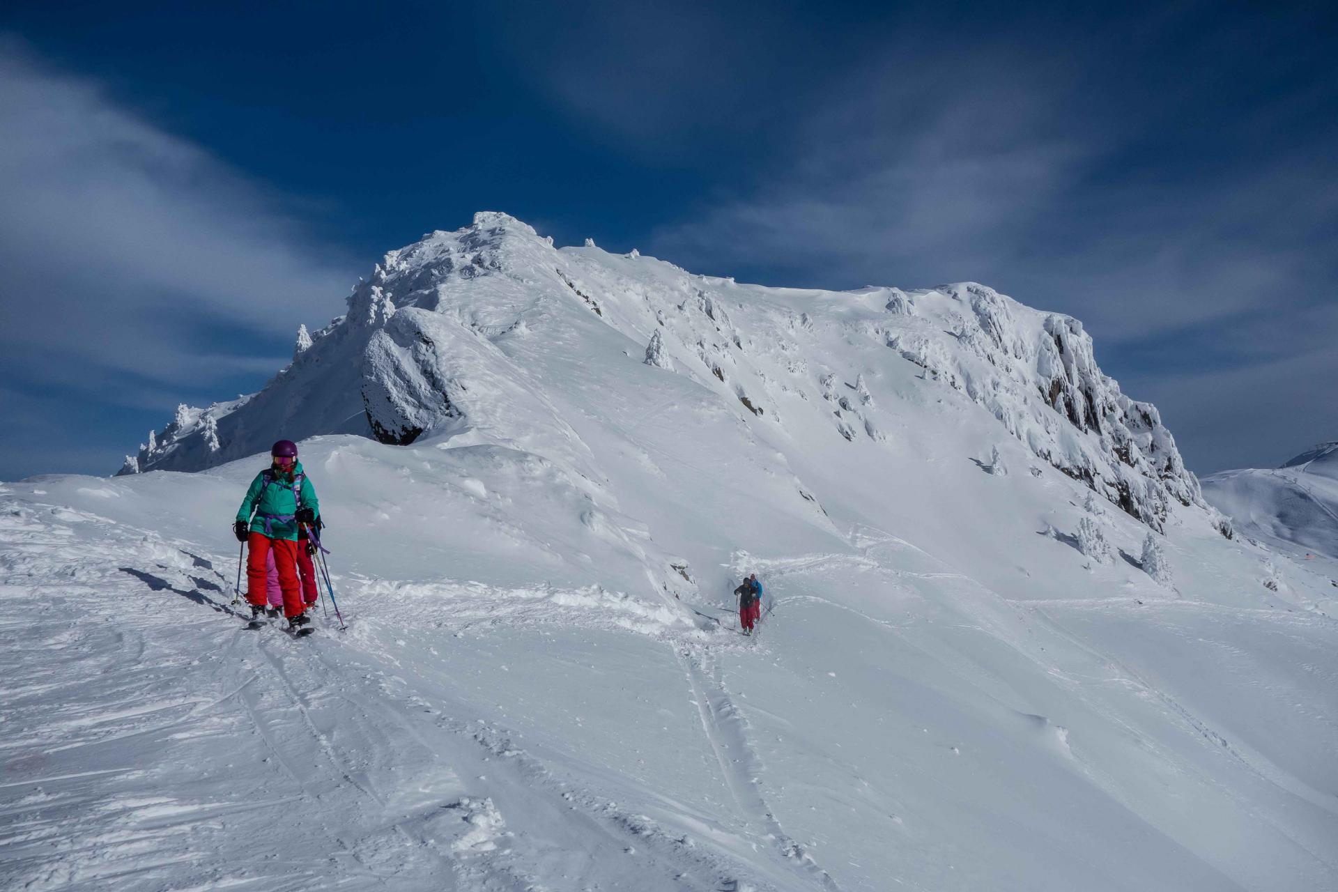 Traversée sous l'Aiguillette des Posettes